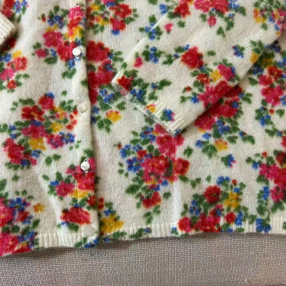 Sezane Juno Cardigan XXS/M/XL/XXXL Jardin Secret Sweater Reversible Floral - Picture 10 of 12